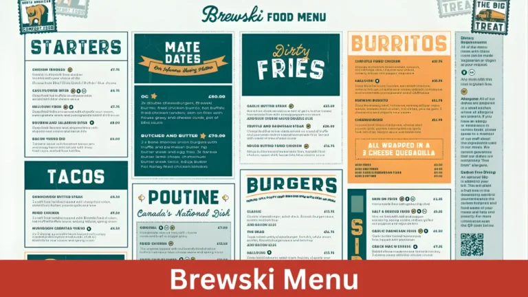 Brewski Menu