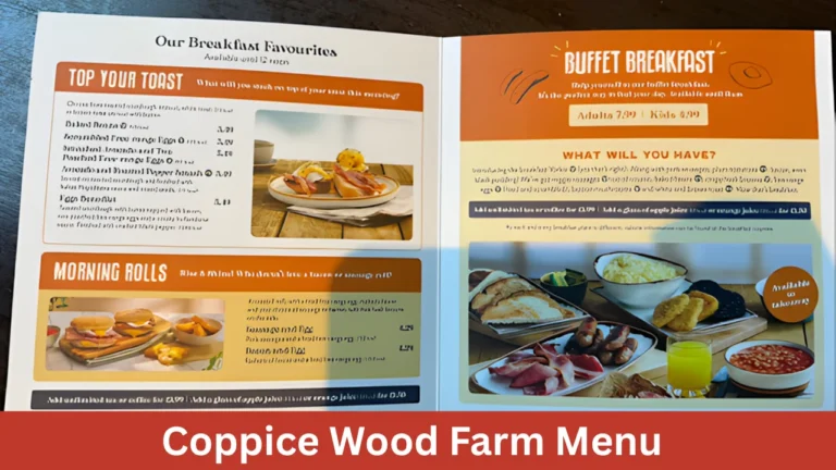 Coppice Wood Farm Menu