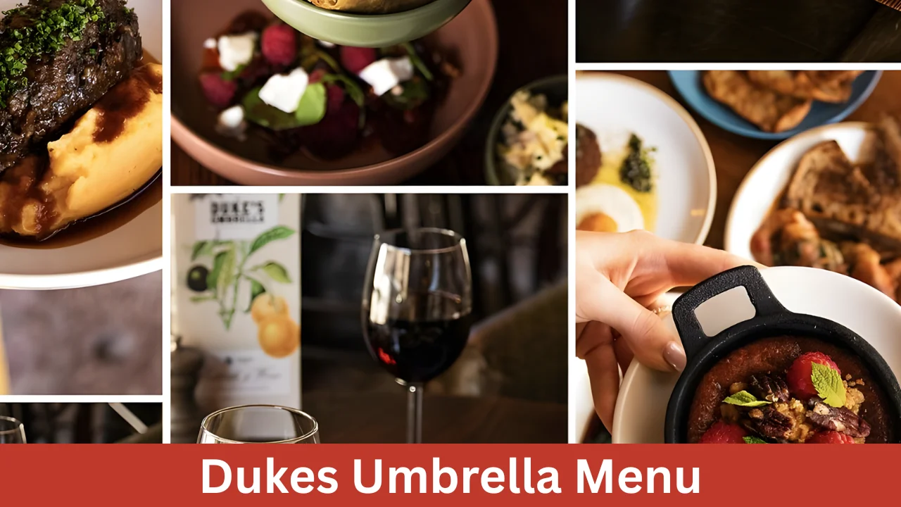 Dukes Umbrella Menu