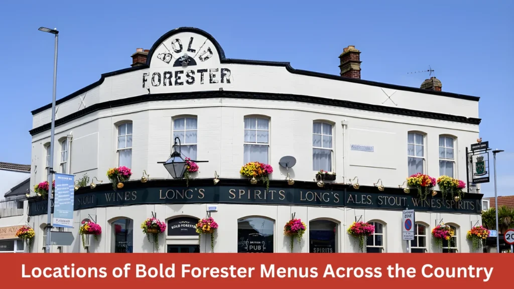 Locations of Bold Forester Menus Across the Country