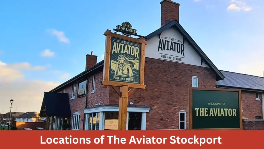 Locations of The Aviator Stockport 