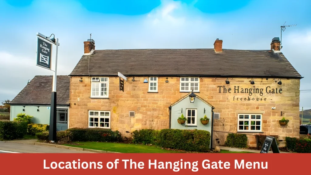 Locations of The Hanging Gate Menu