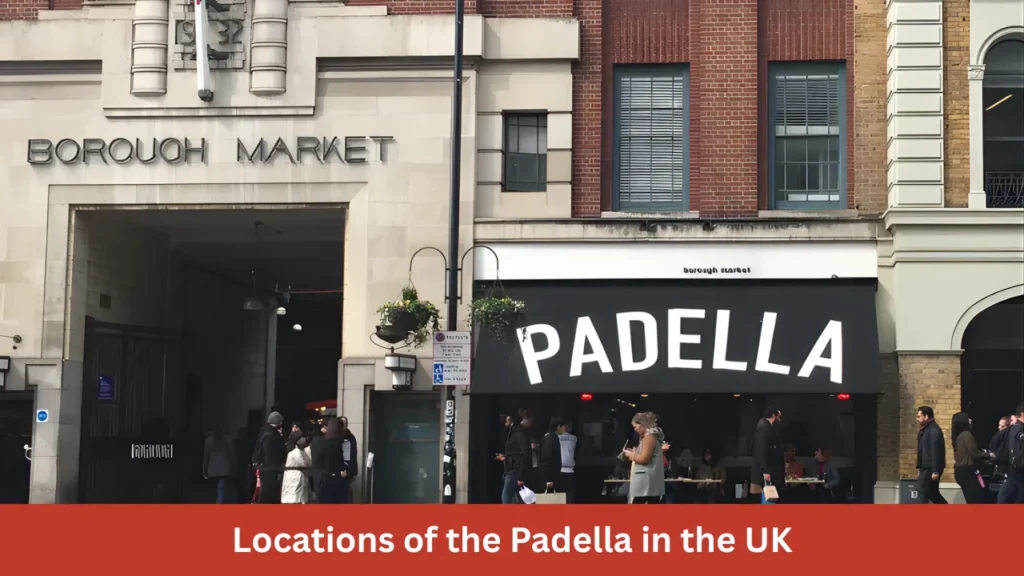 Locations of the Padella in the UK