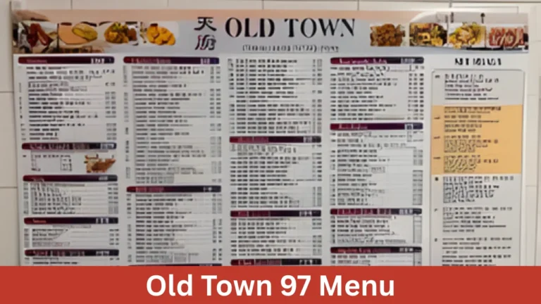 Old Town 97 Menu