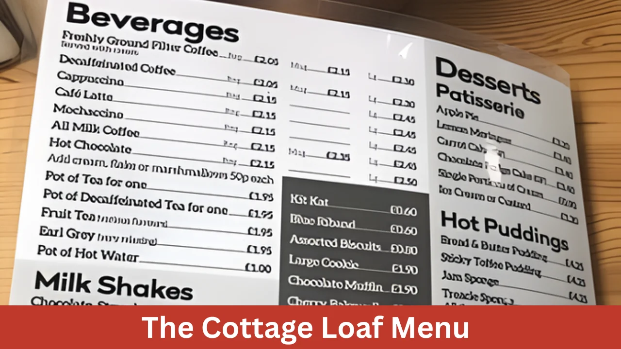 The Cottage Loaf Menu