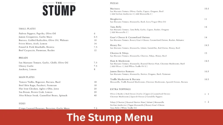 The Stump Menu