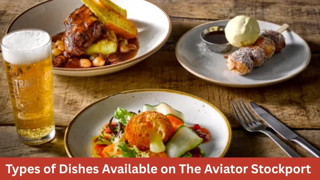 Types of Dishes Available on The Aviator Stockport