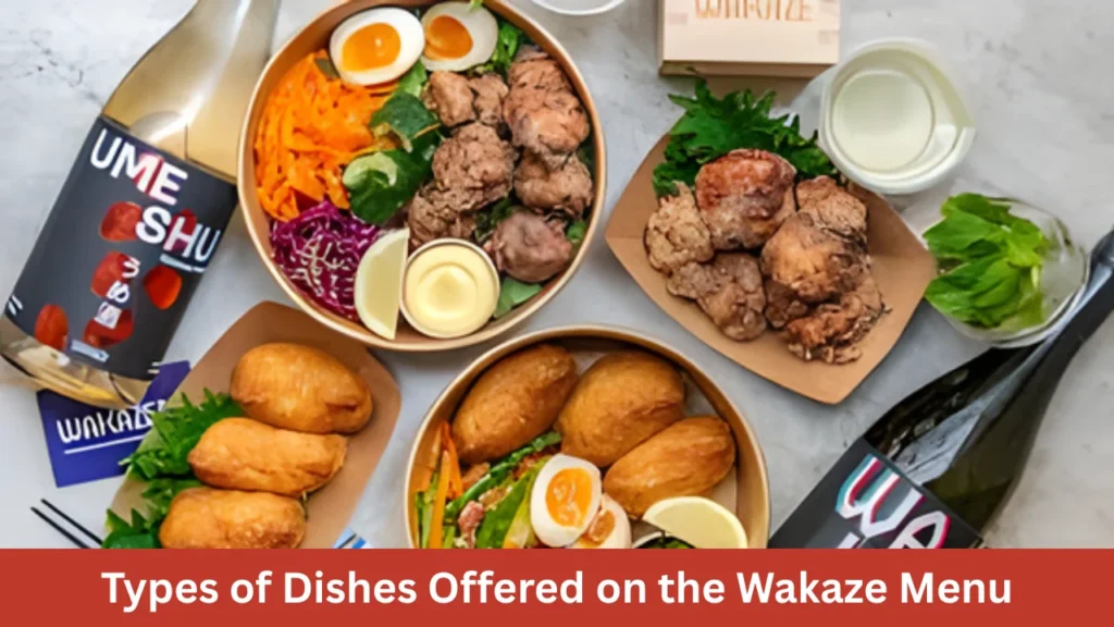 Types of Dishes Offered on the Wakaze Menu