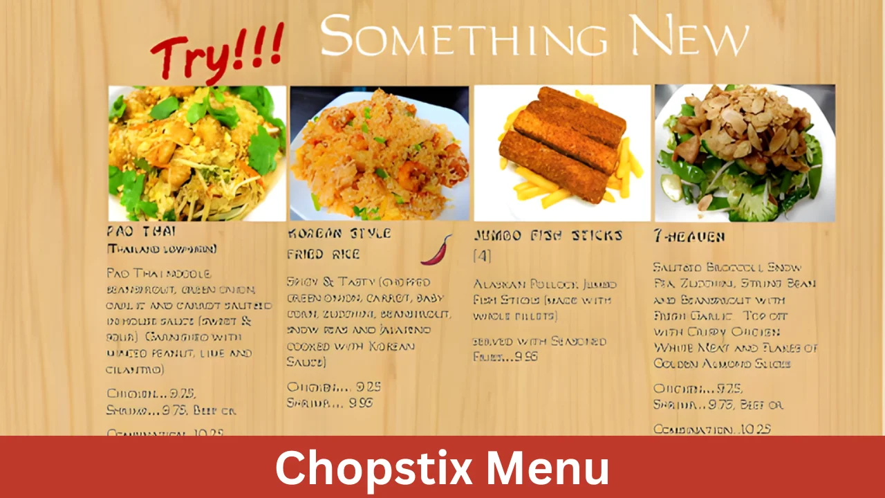 Chopstix Menu