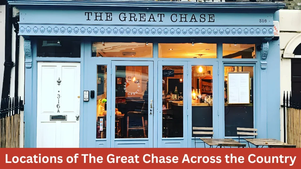 Locations of The Great Chase Across the Country