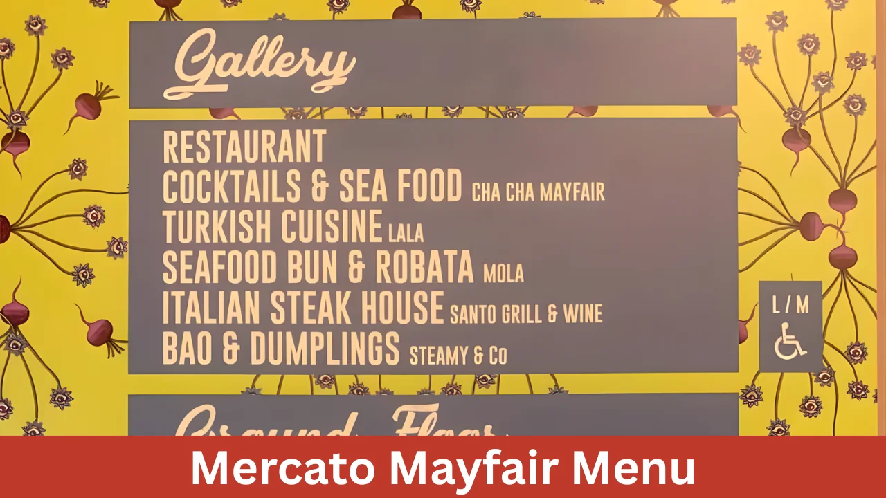 Mercato Mayfair Menu