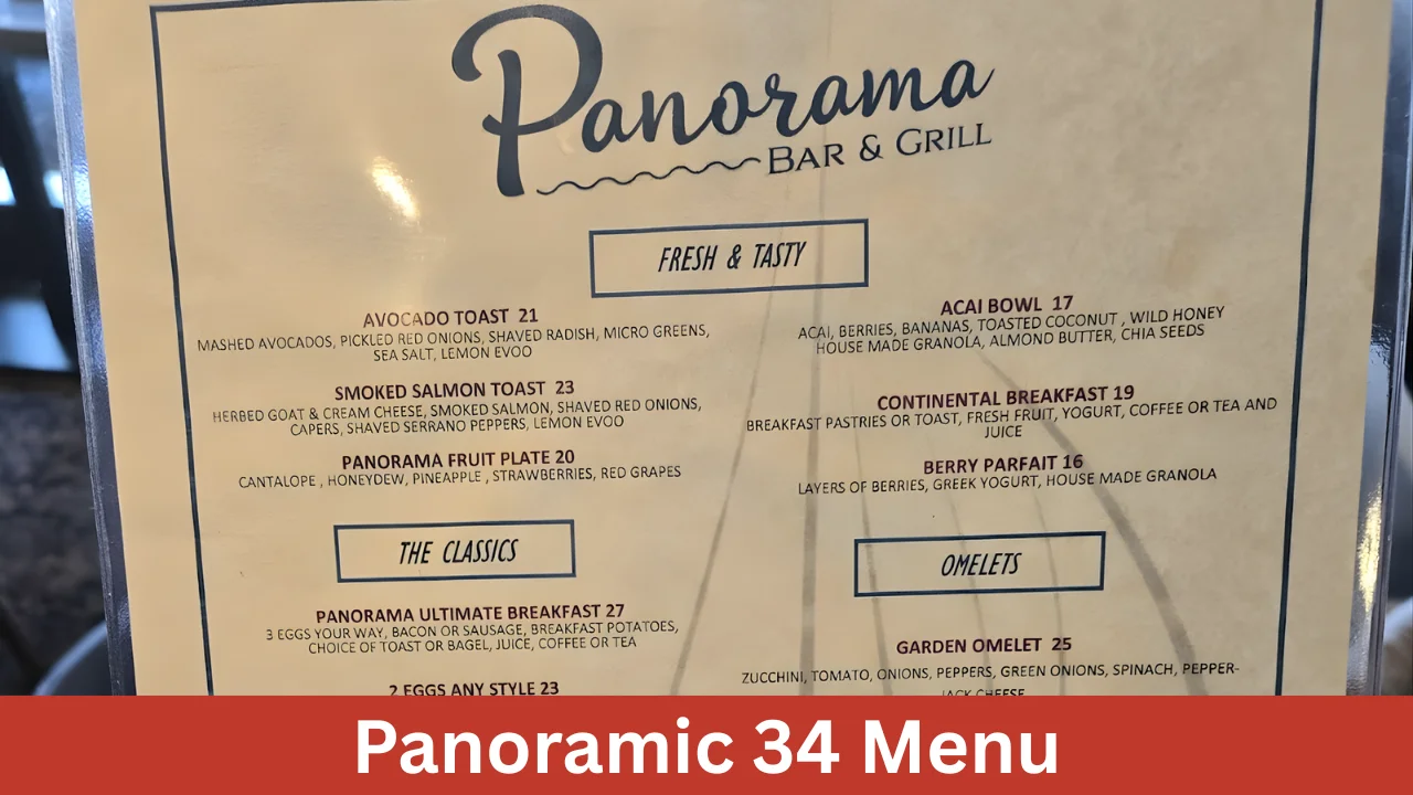 Panoramic 34 Menu