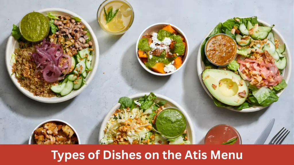 Types of Dishes on the Atis Menu
