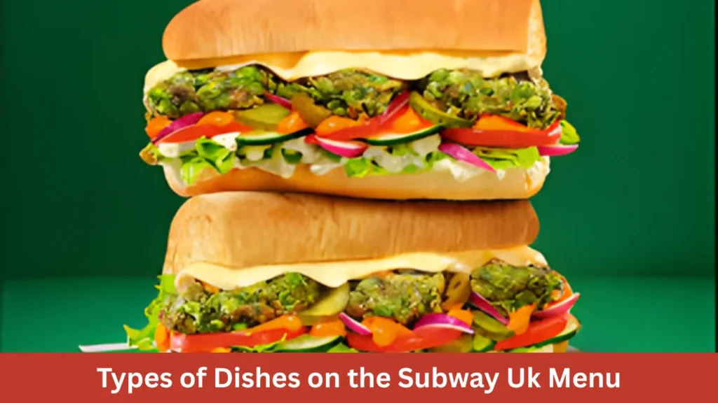 Types of Dishes on the Subway Uk Menu