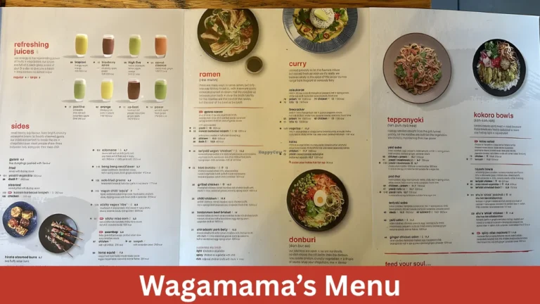Wagamama’s Menu