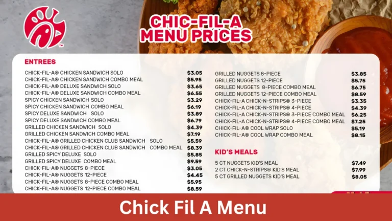 Chick Fil A Menu