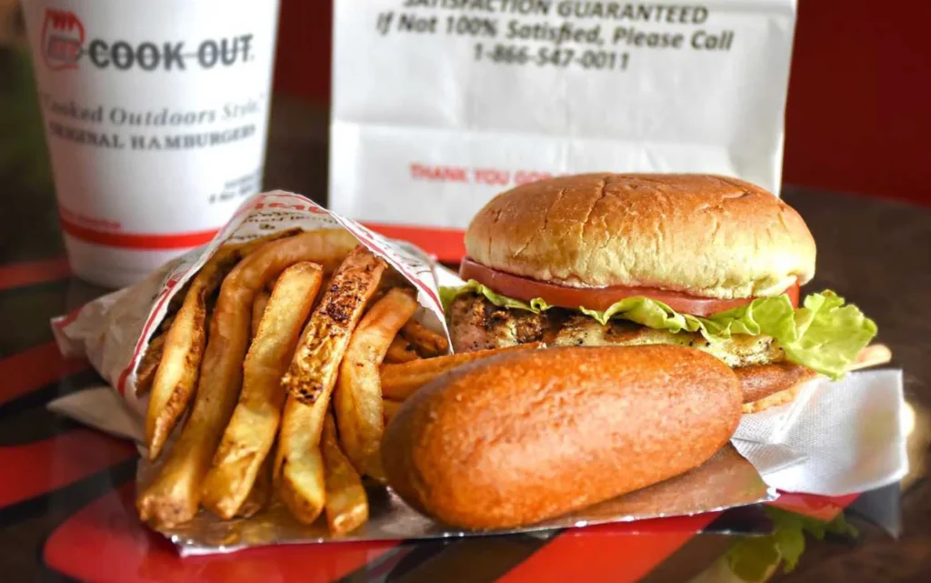 Cookout Burgers Menu with Prices & Calories