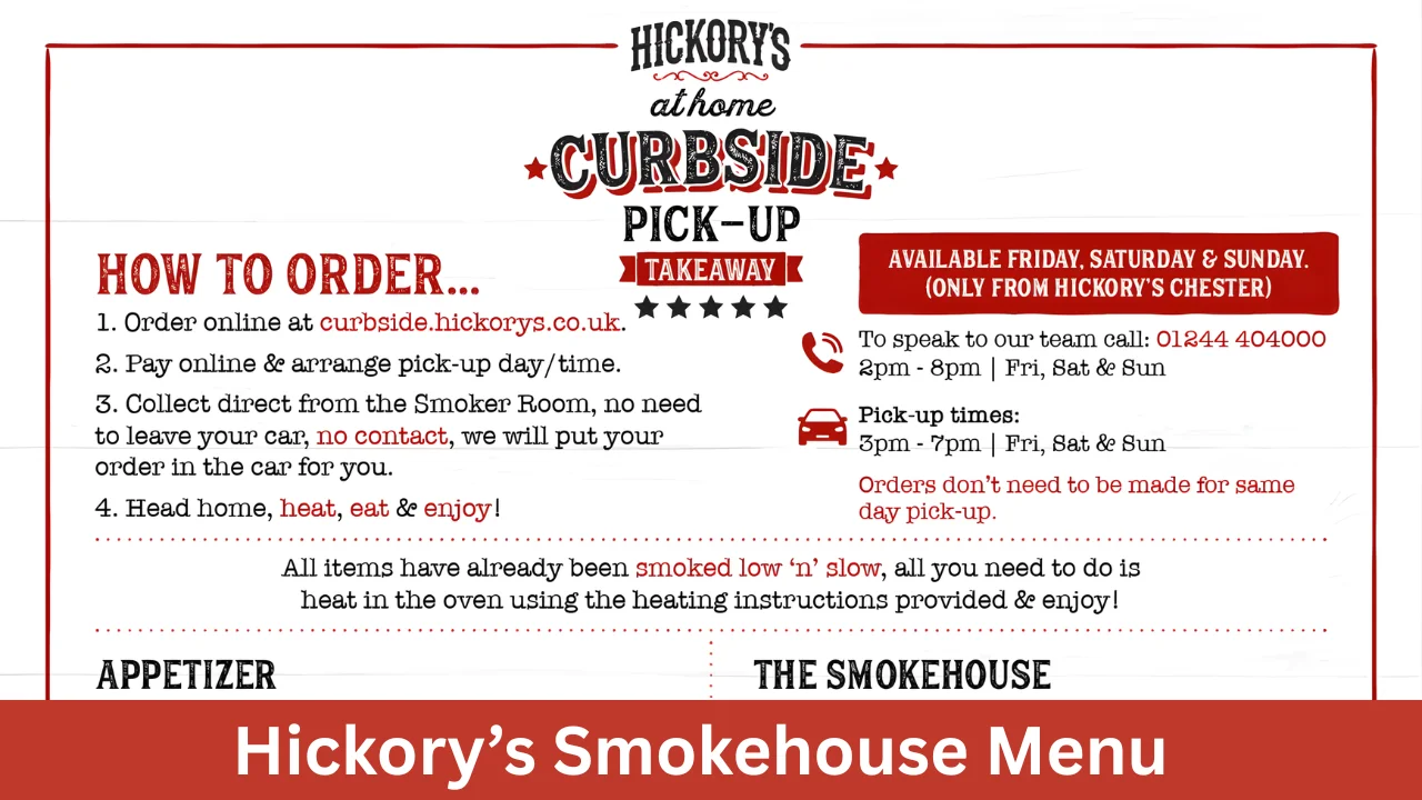 Hickory’s Smokehouse Menu