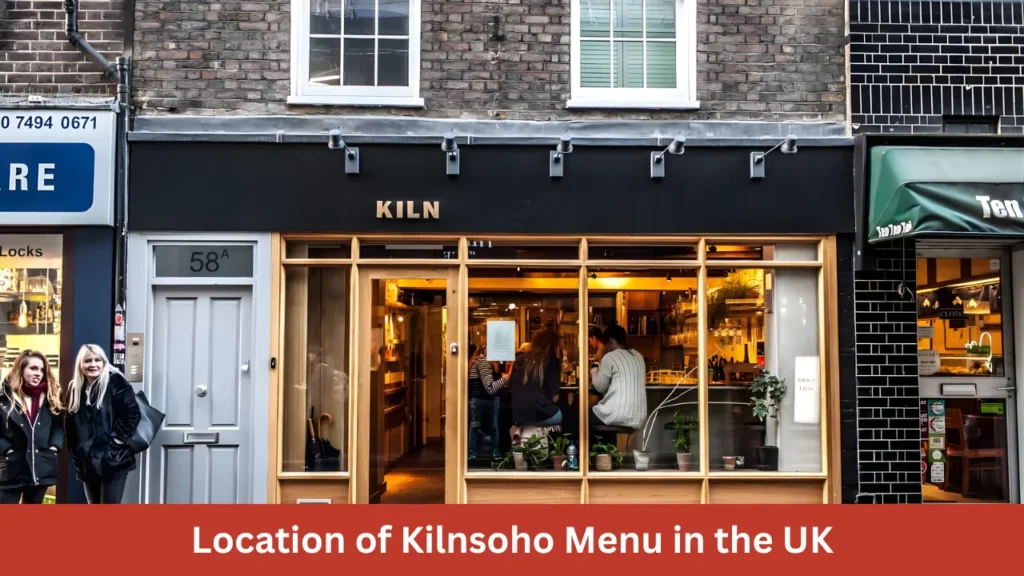 Location of Kilnsoho Menu in the UK