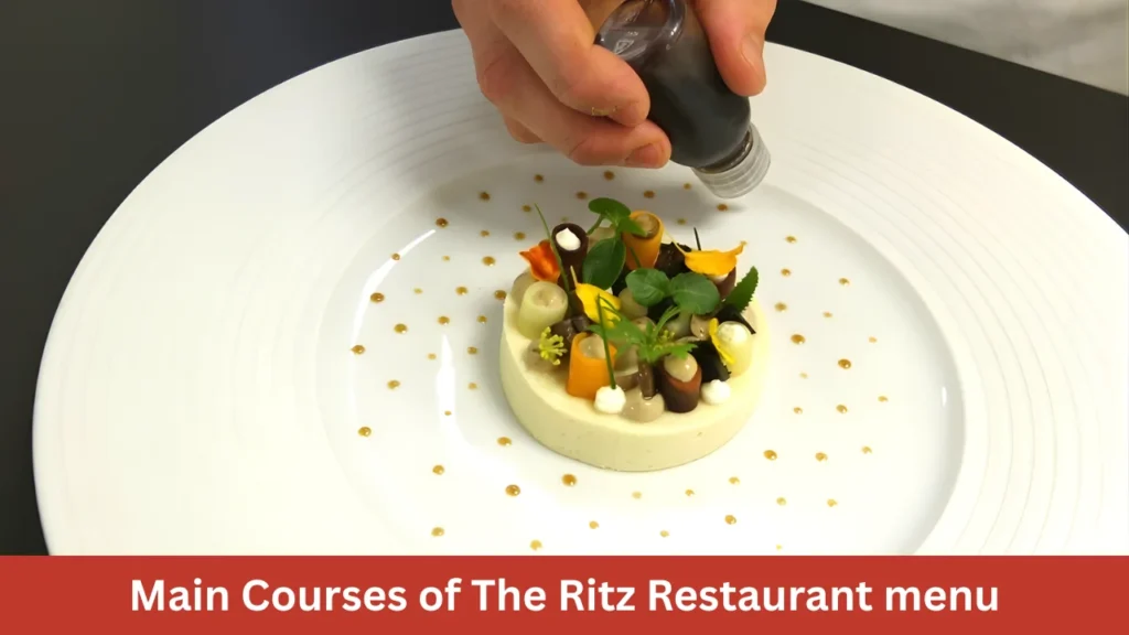 Main Courses of The Ritz Restaurant menu