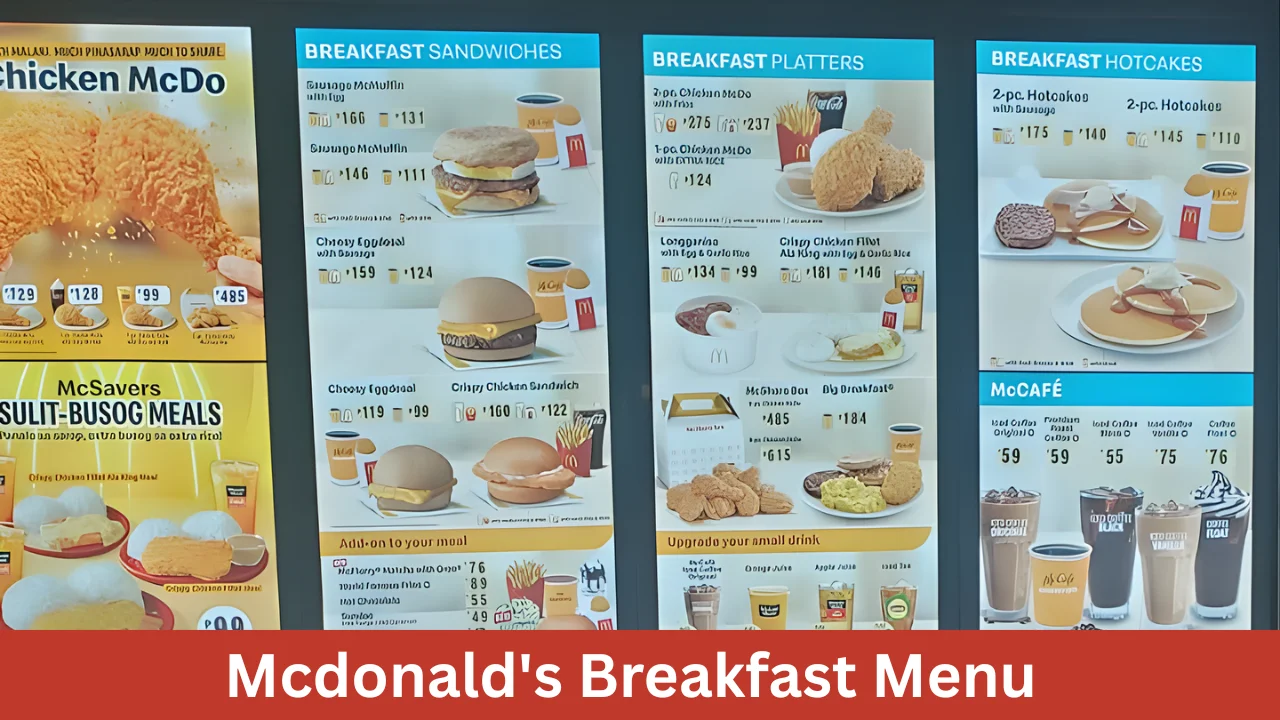 Mcdonald's Breakfast Menu
