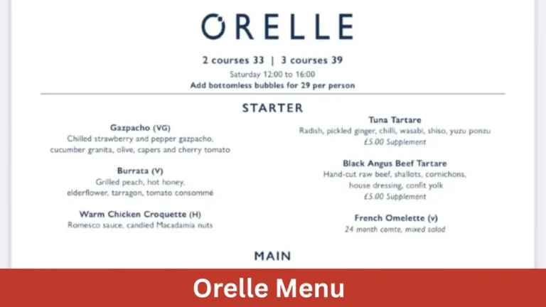 Orelle Menu