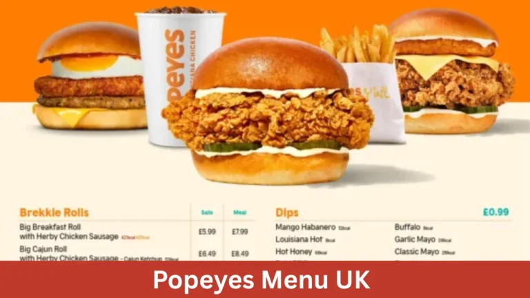 Popeyes Menu UK