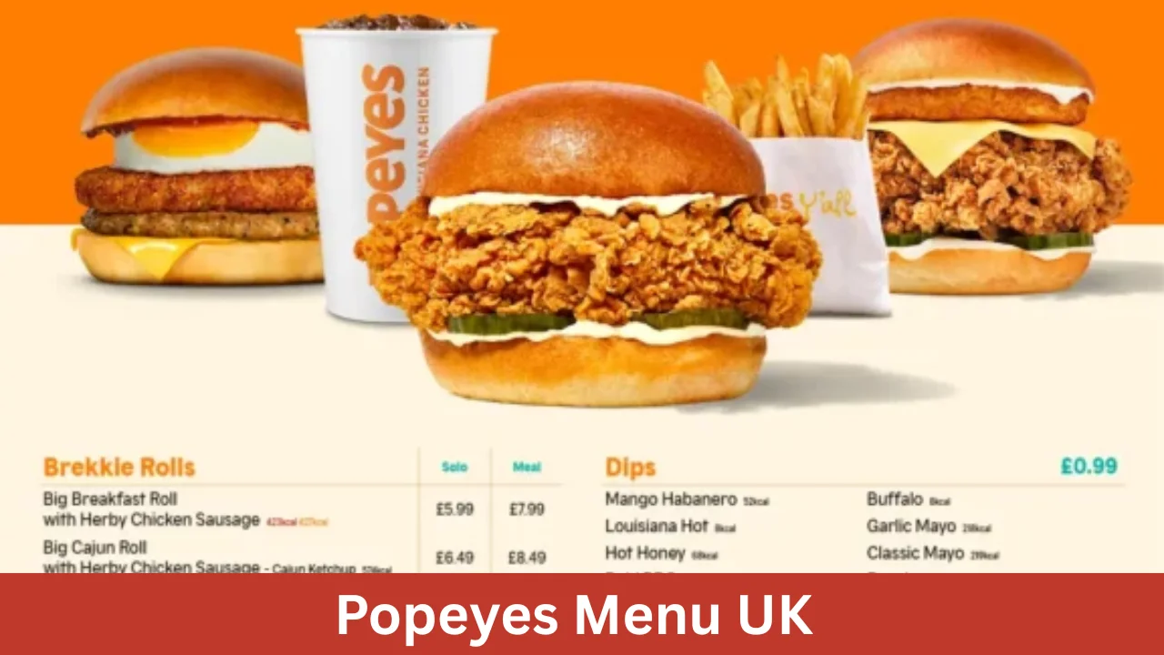 Popeyes Menu UK
