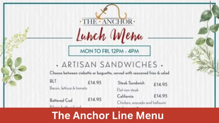 The Anchor Line Menu