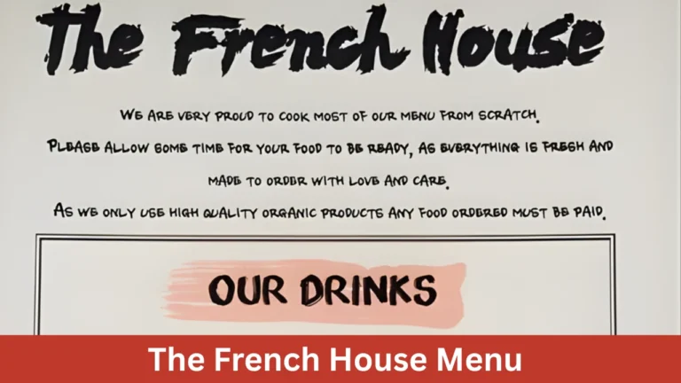 The French House Menu
