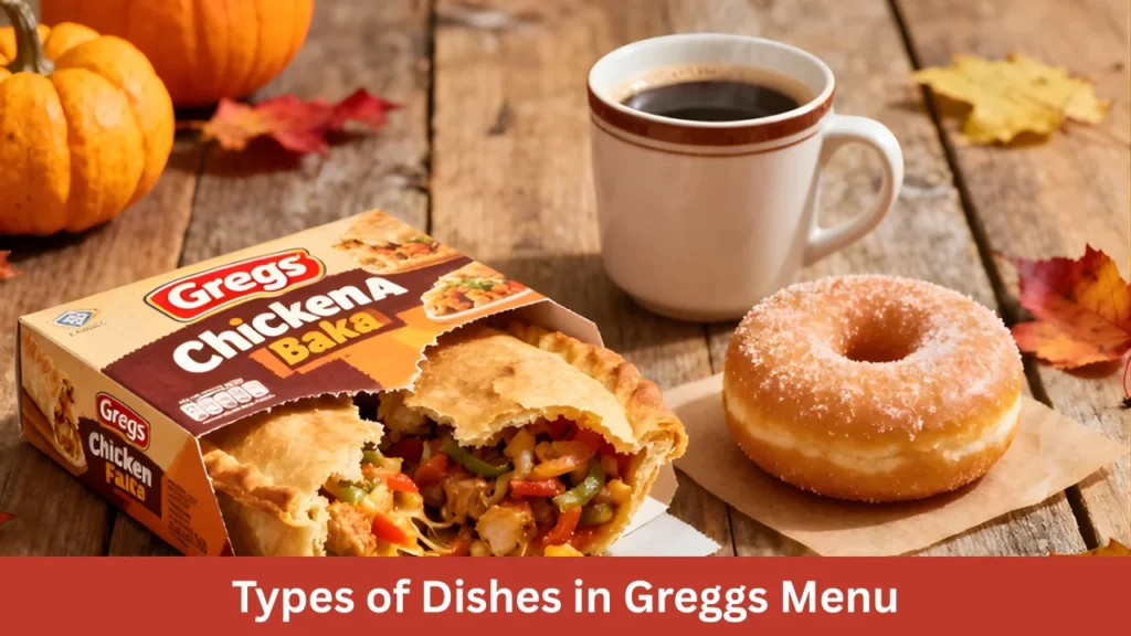 Types of Dishes in Greggs Menu
