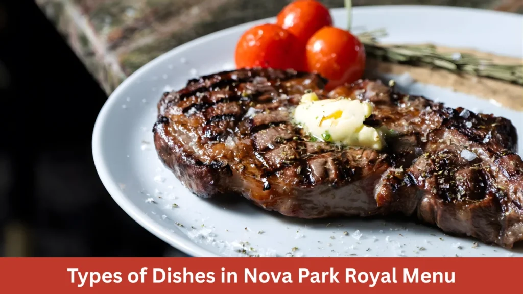 Types of Dishes in Nova Park Royal Menu