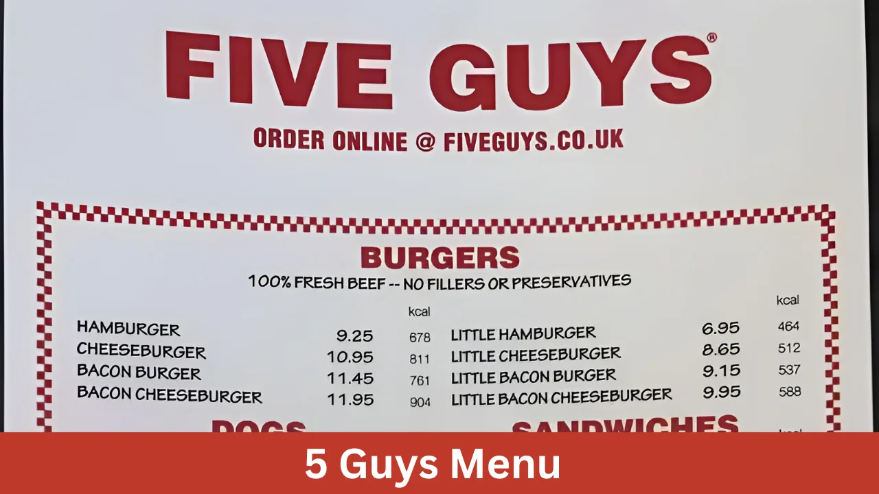 5 Guys Menu
