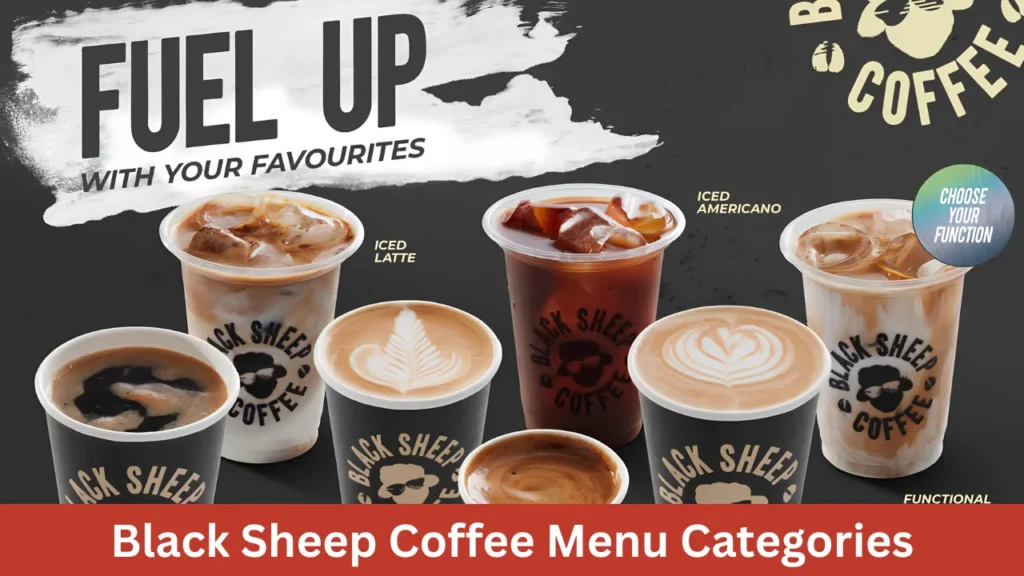 Black Sheep Coffee Menu Categories