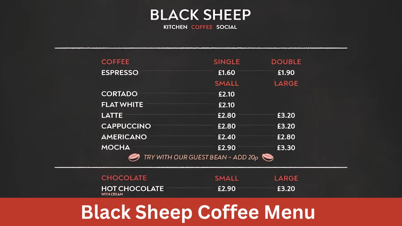 Black Sheep Coffee Menu