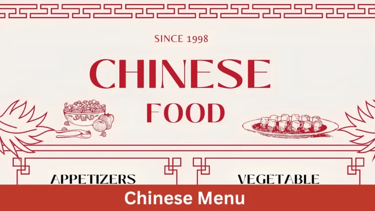 Chinese Menu