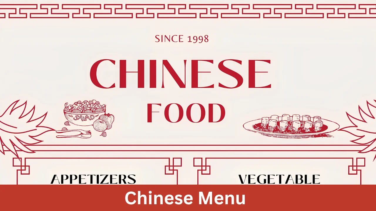 Chinese Menu