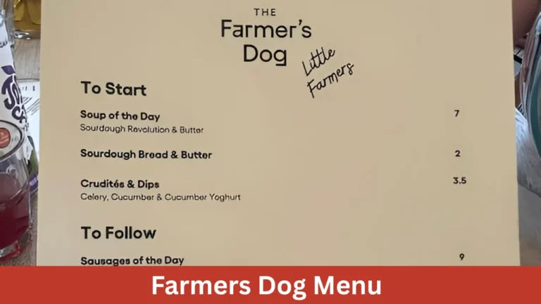 Farmers Dog Menu