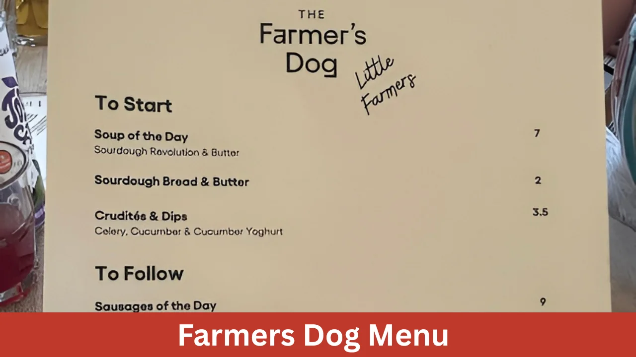 Farmers Dog Menu