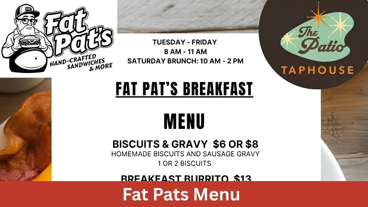 Fat Pats Menu