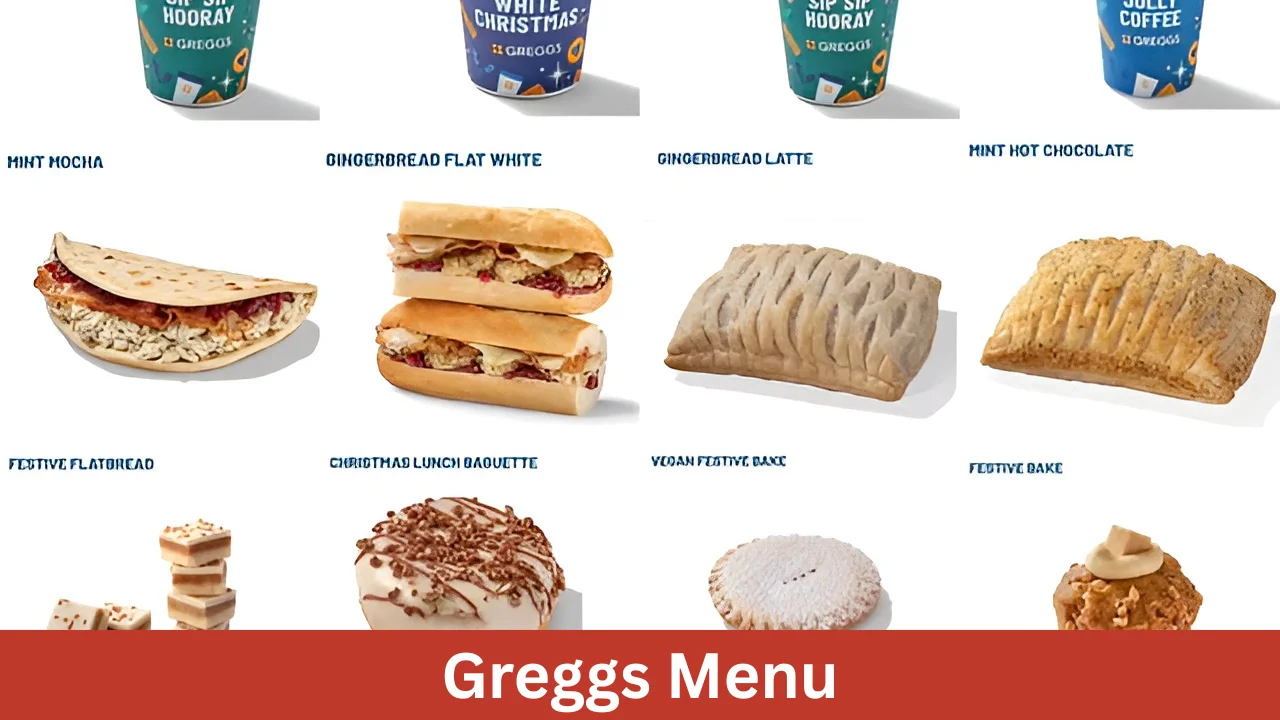 Greggs Menu