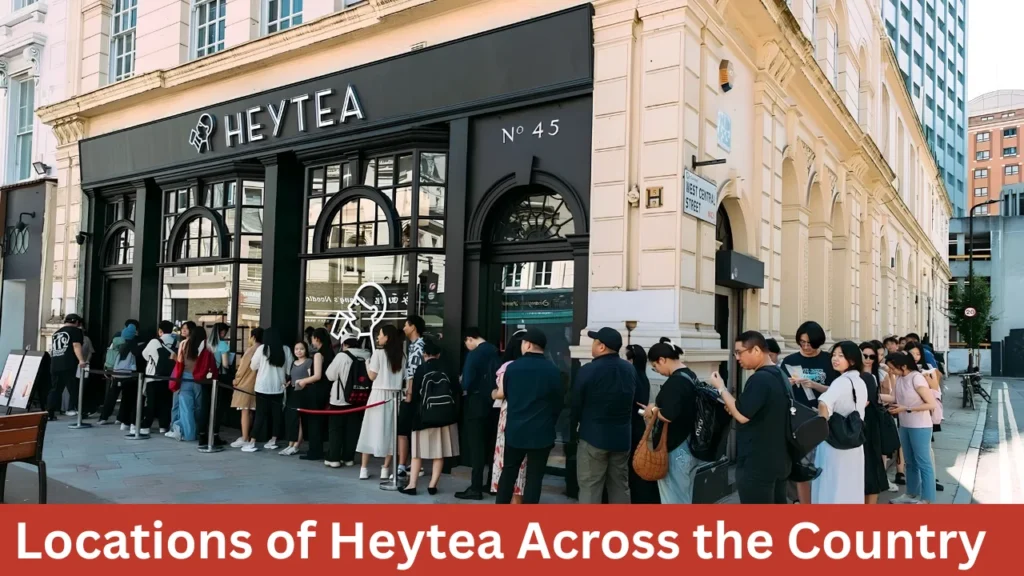 Locations of Heytea Across the Country  