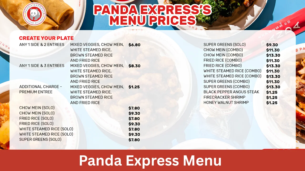 Panda Express Menu