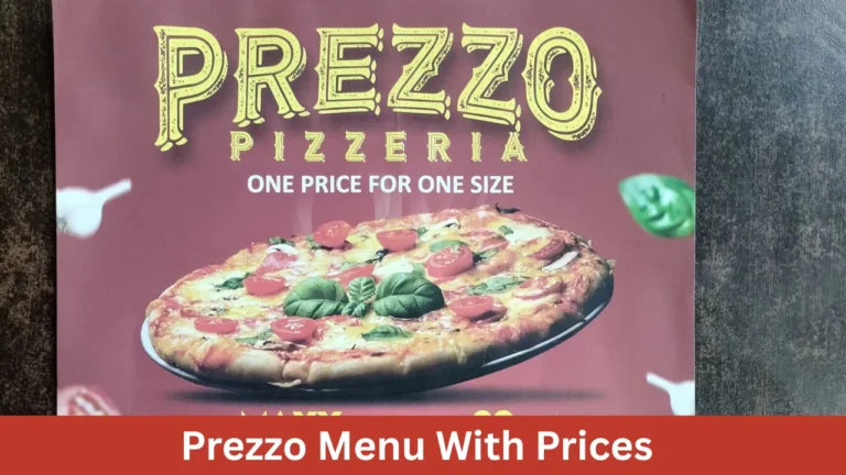 Prezzo Menu With Prices