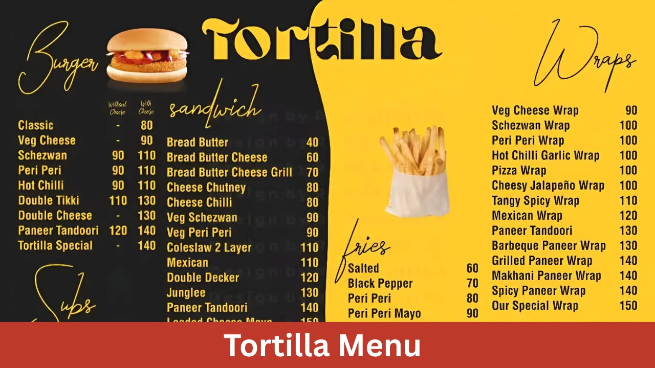 Tortilla Menu