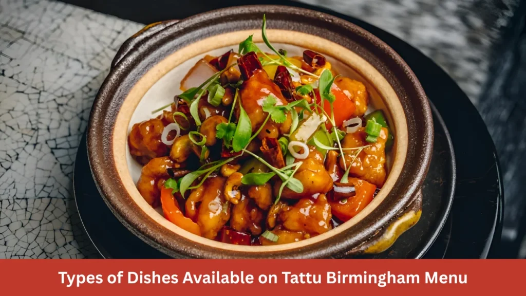 Types of Dishes Available on Tattu Birmingham Menu