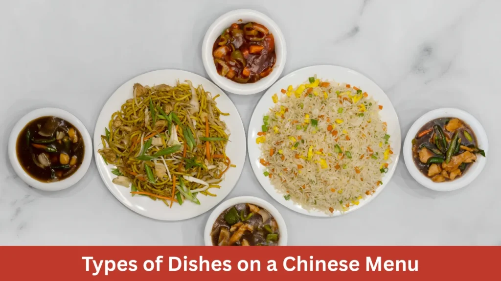 Types of Dishes on a Chinese Menu