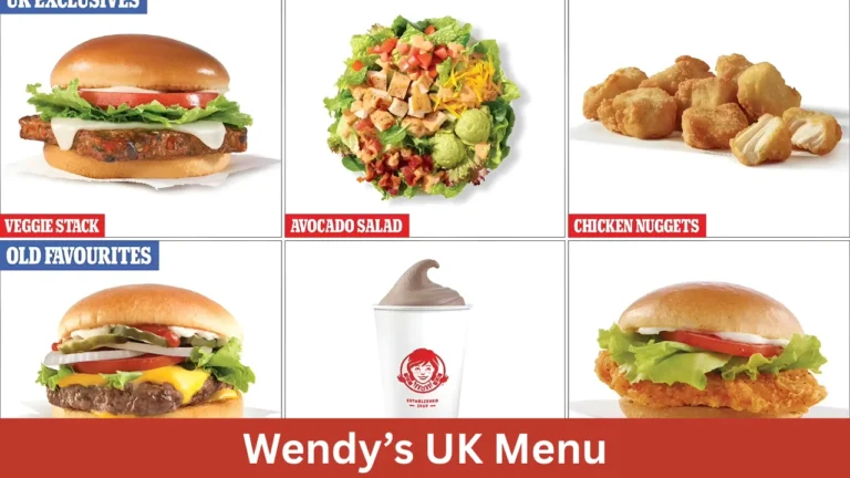 Wendy’s UK Menu
