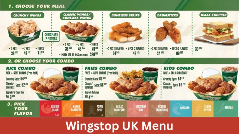 Wingstop UK Menu